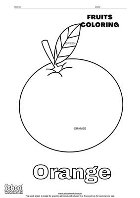 Fruit Coloring Pages for Kids Free Downloadable and Printable Worksheet ...
